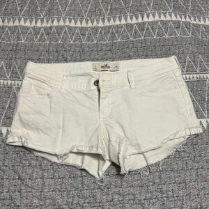 Hollister White Jean Shorts
